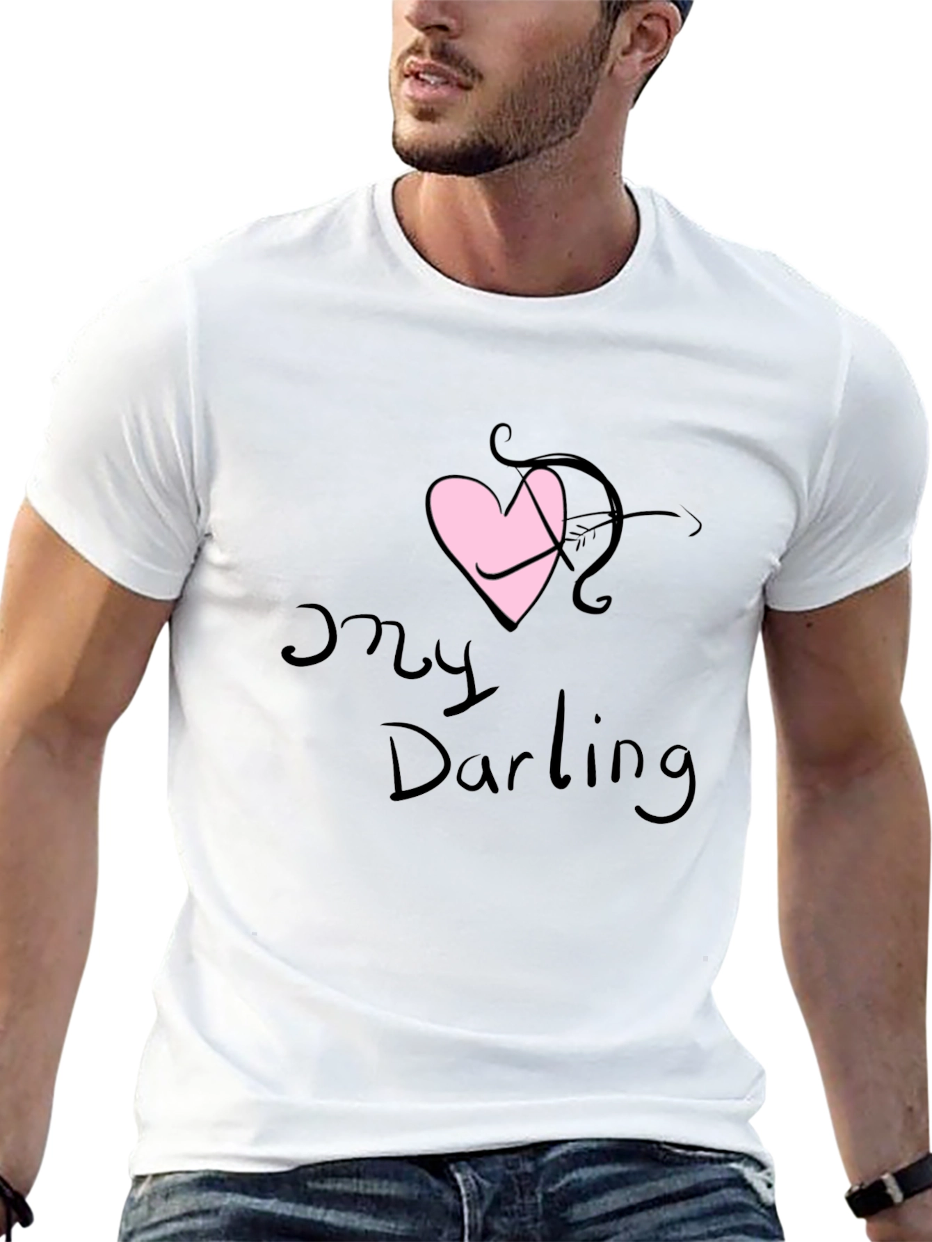 My Darling Cupid Arrow Heart Valentines T-Shirt
