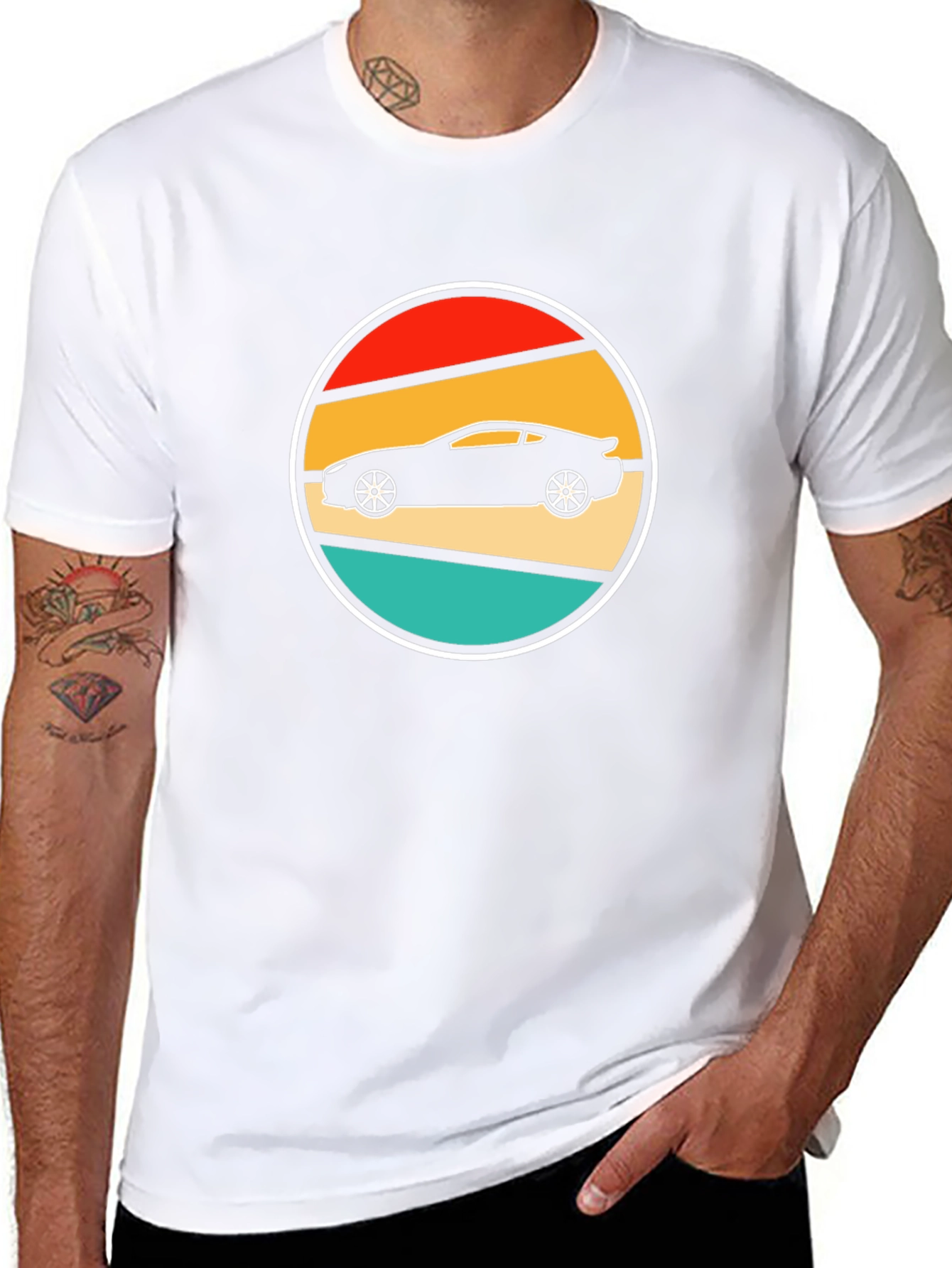 Retro Car Graphic Tee - Classic Style