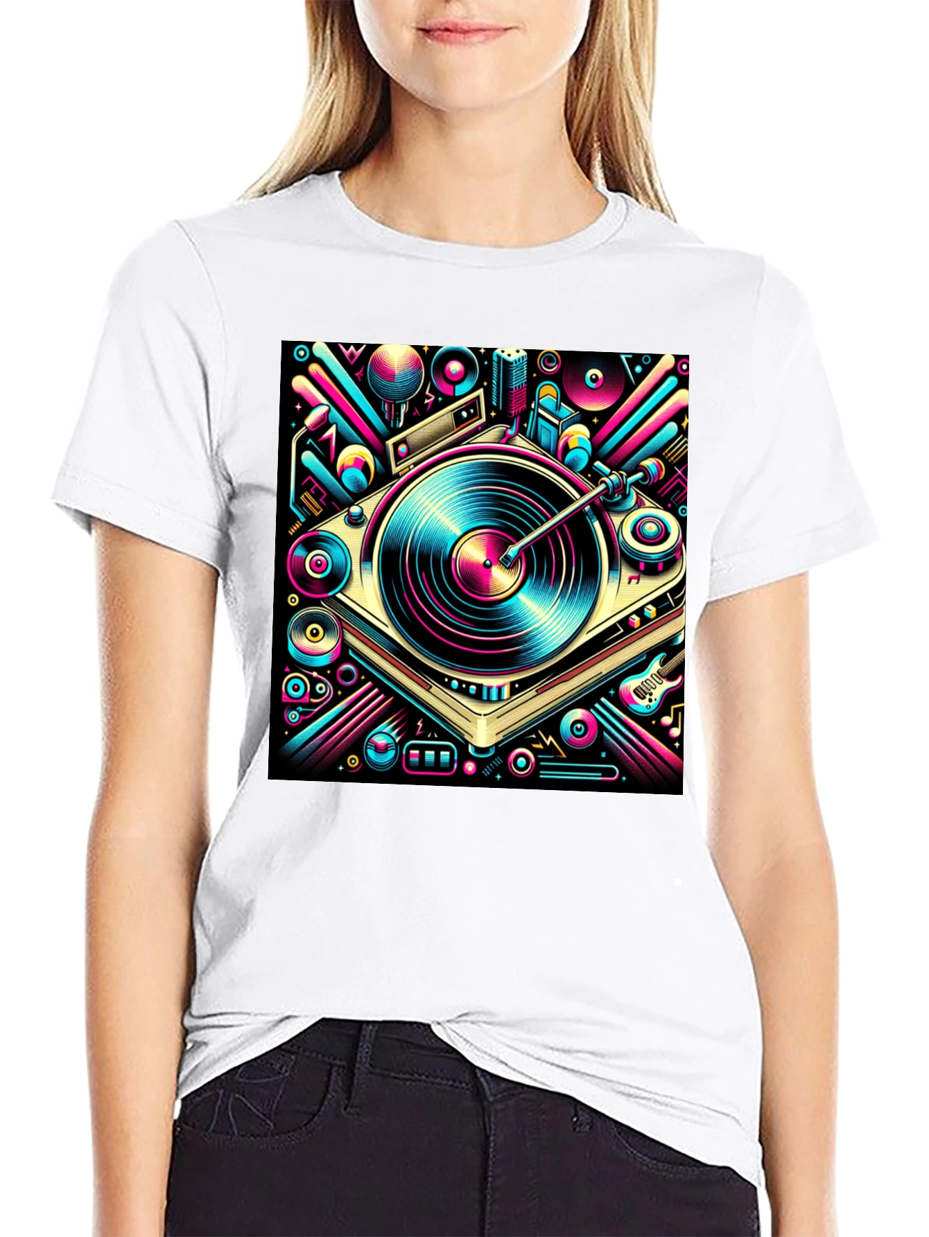 Retro Turntable Graphic Tee