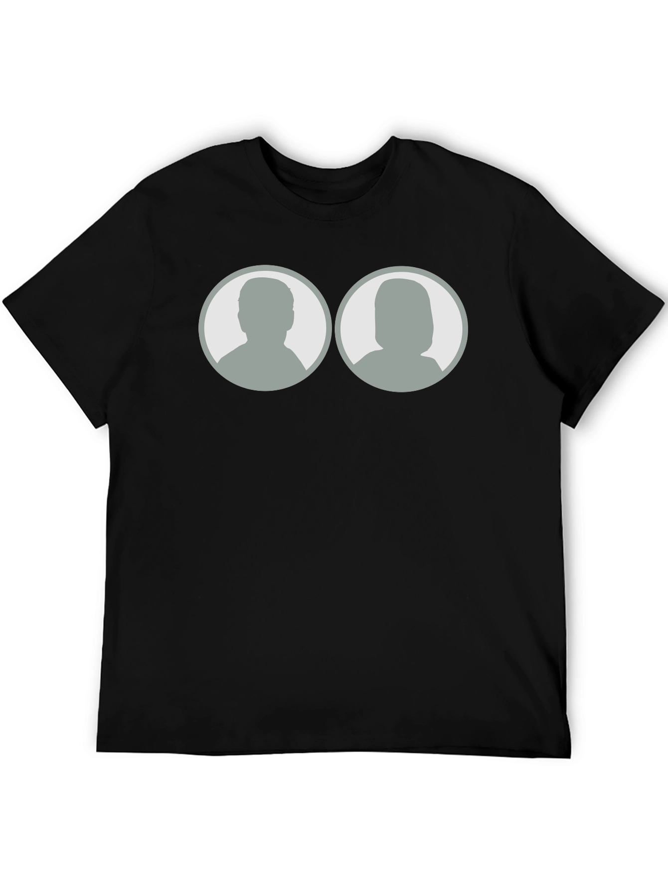 Silhouette Couple Black T-Shirt
