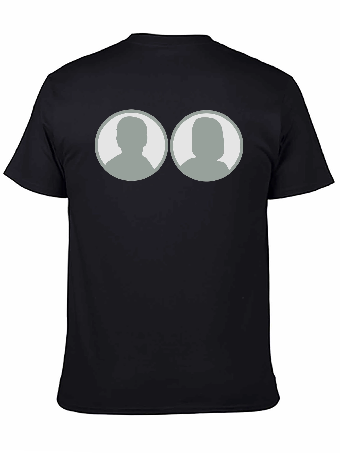 Silhouette Couple Black T-Shirt