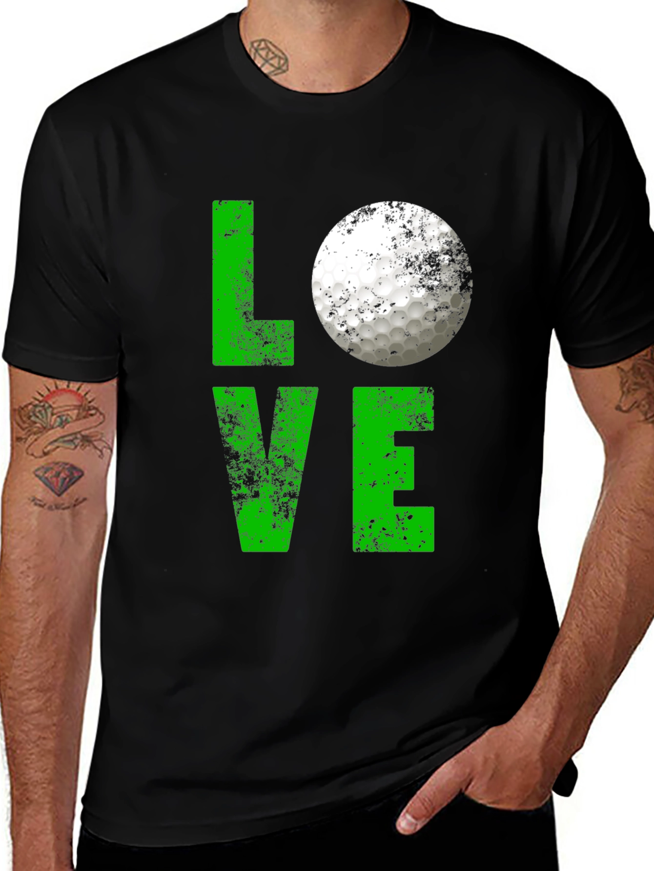 Love Golf Tee - Golf Ball Graphic T-Shirt
