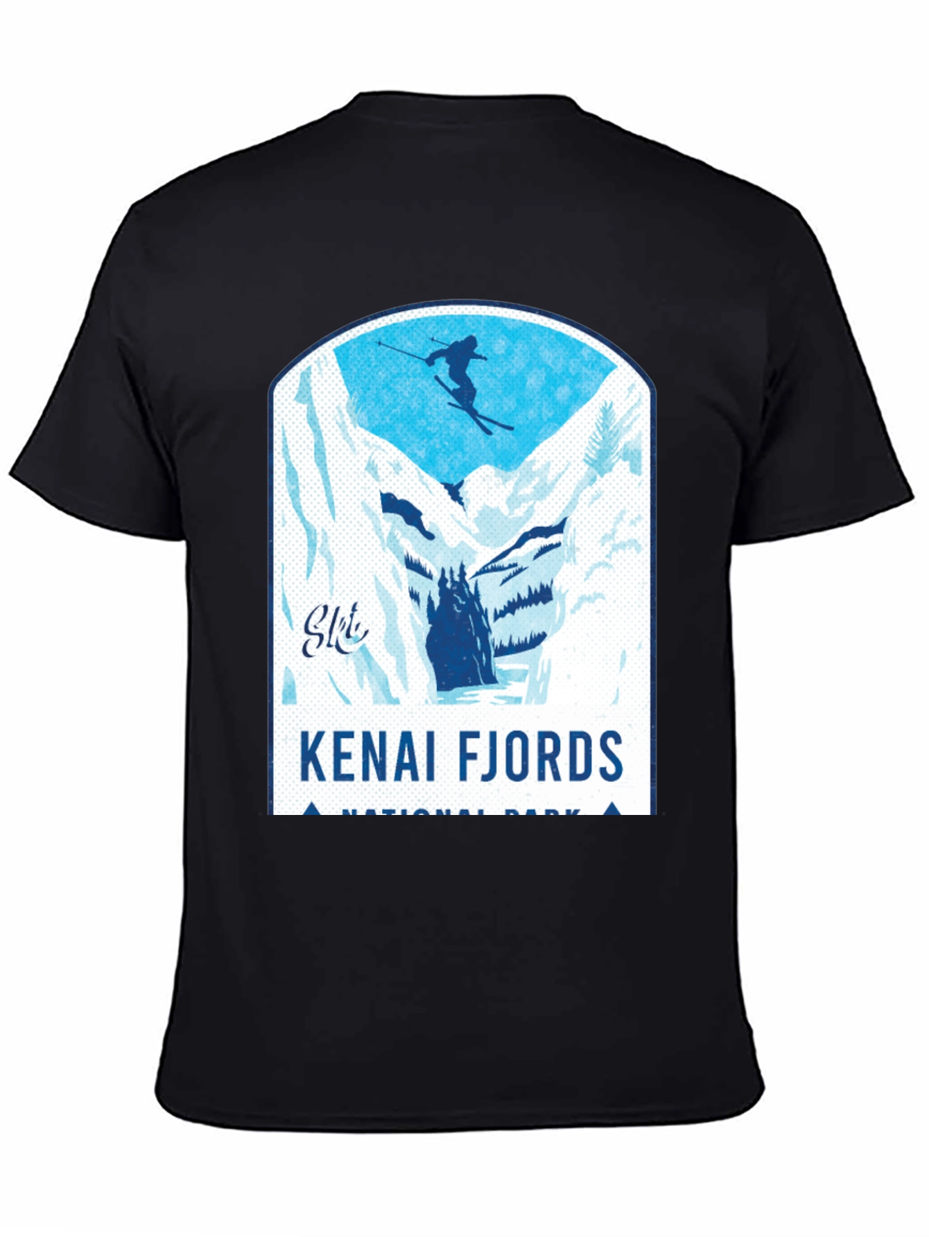 Kenai Fjords National Park Skiing T-Shirt