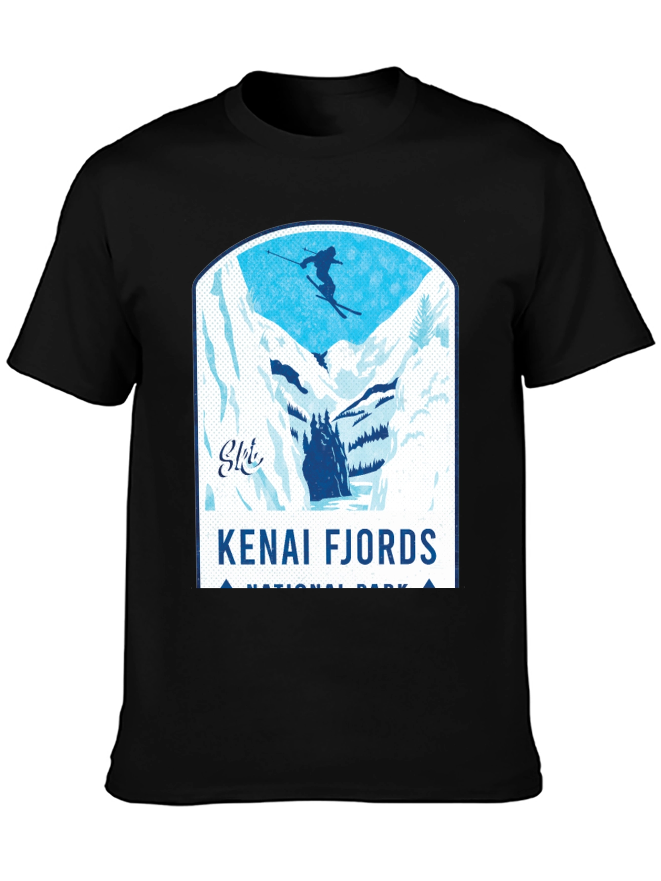Kenai Fjords National Park Skiing T-Shirt