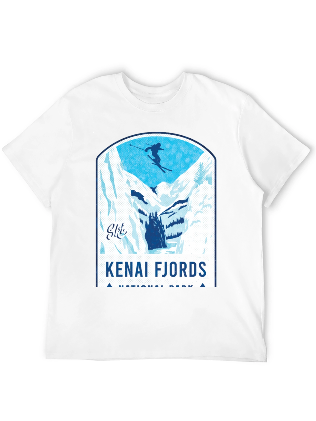 Kenai Fjords National Park Skiing T-Shirt