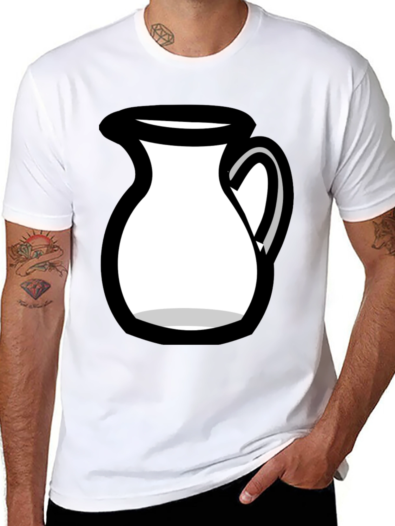Milk Pitcher Graphic Tee - Unique Design