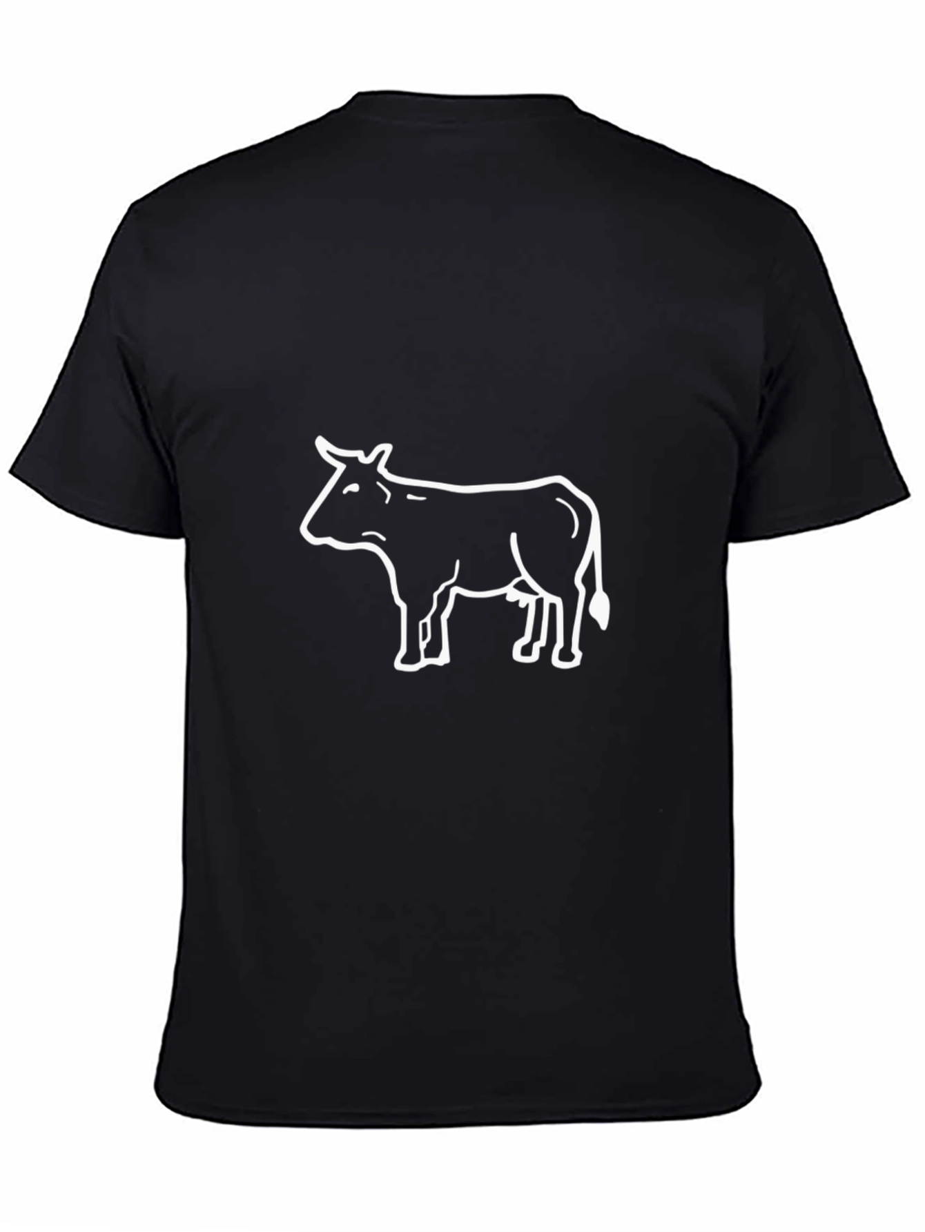 Cow Graphic Black T-Shirt