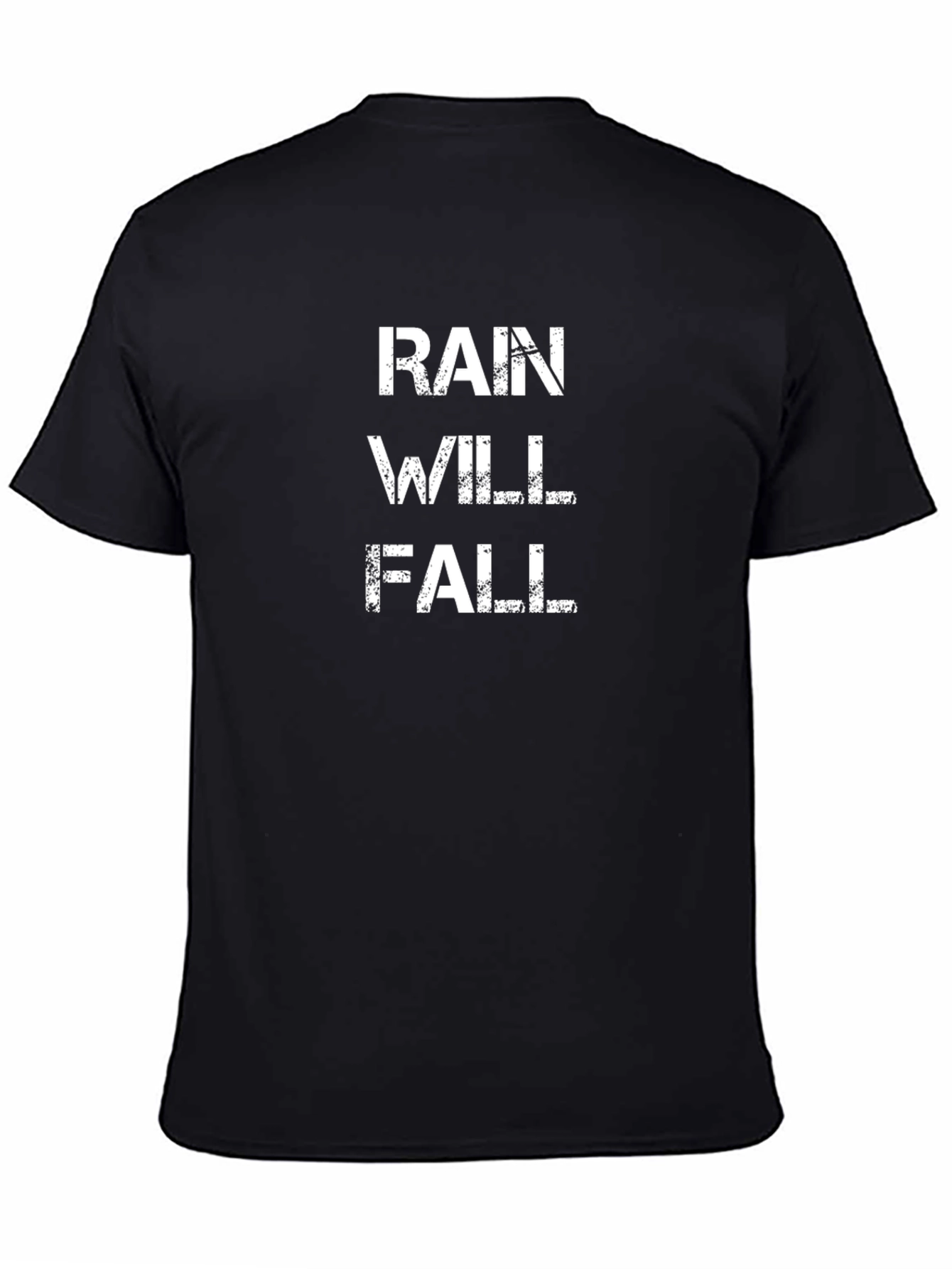 Rain Will Fall Graphic Tee - Black Cotton T-Shirt