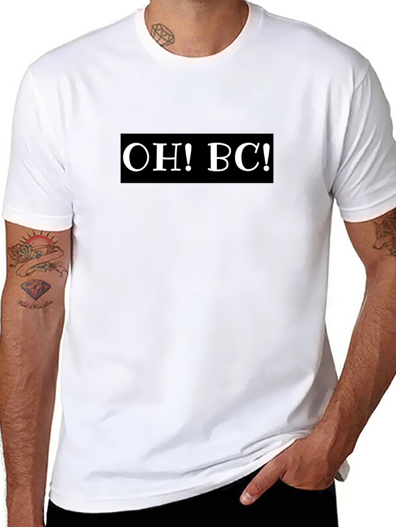 OH! BC! T-Shirt - Classic Crew Neck Casual Style