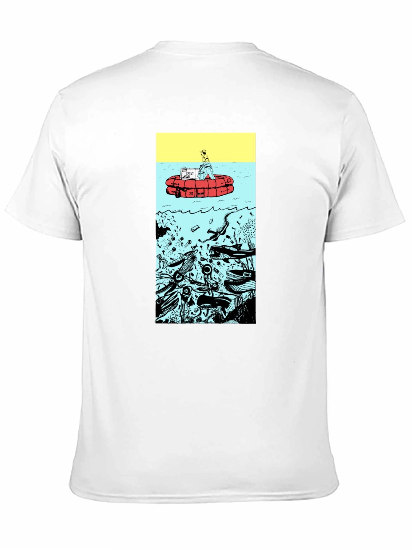 Unique Graphic Print Black T-Shirt