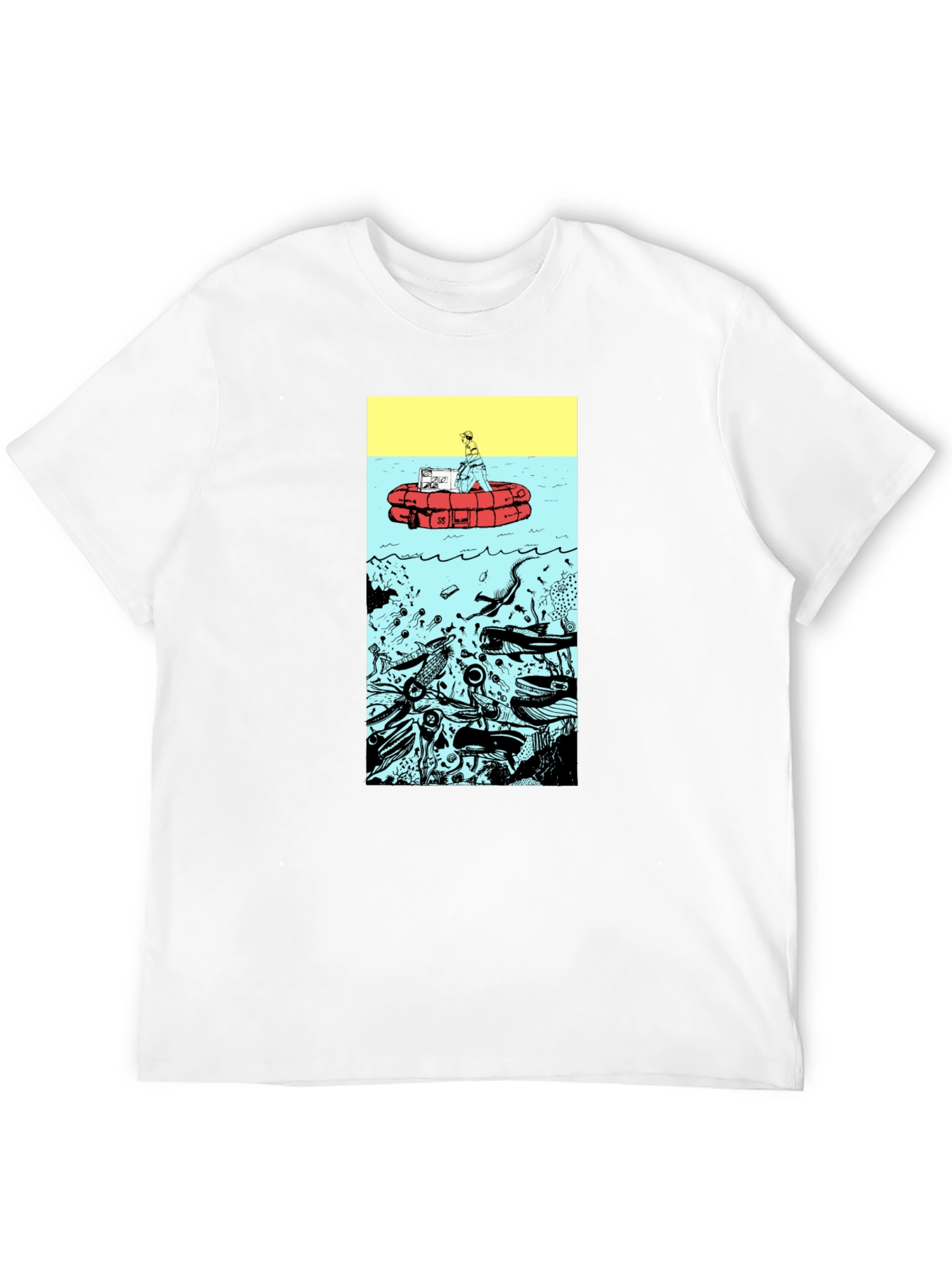 Unique Graphic Print Black T-Shirt