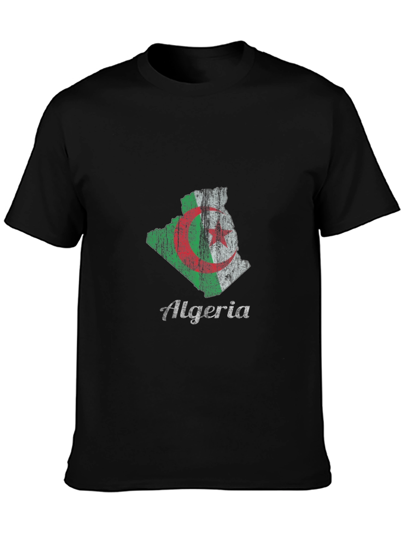 Algeria Flag Map T-Shirt