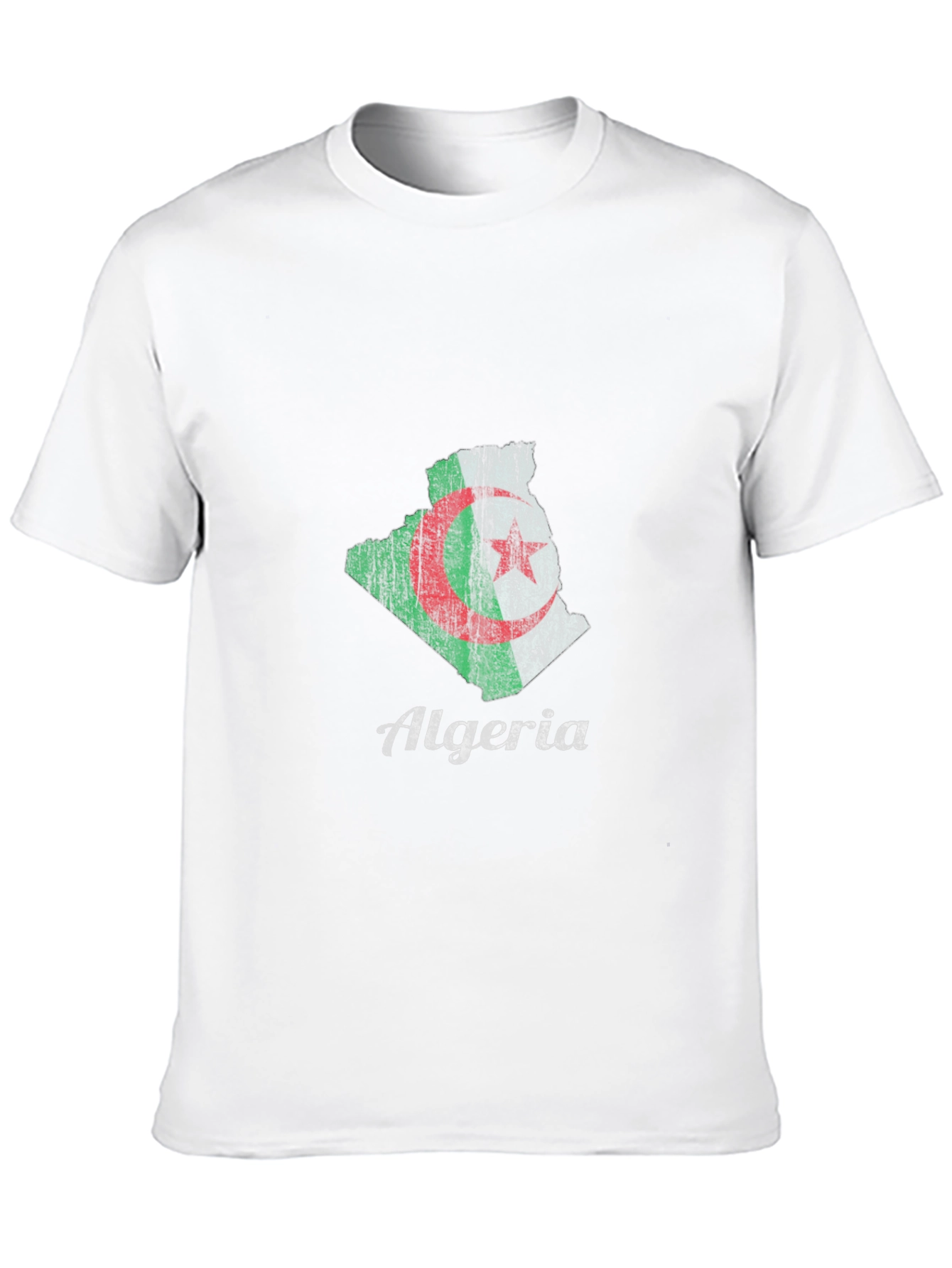 Algeria Flag Map T-Shirt