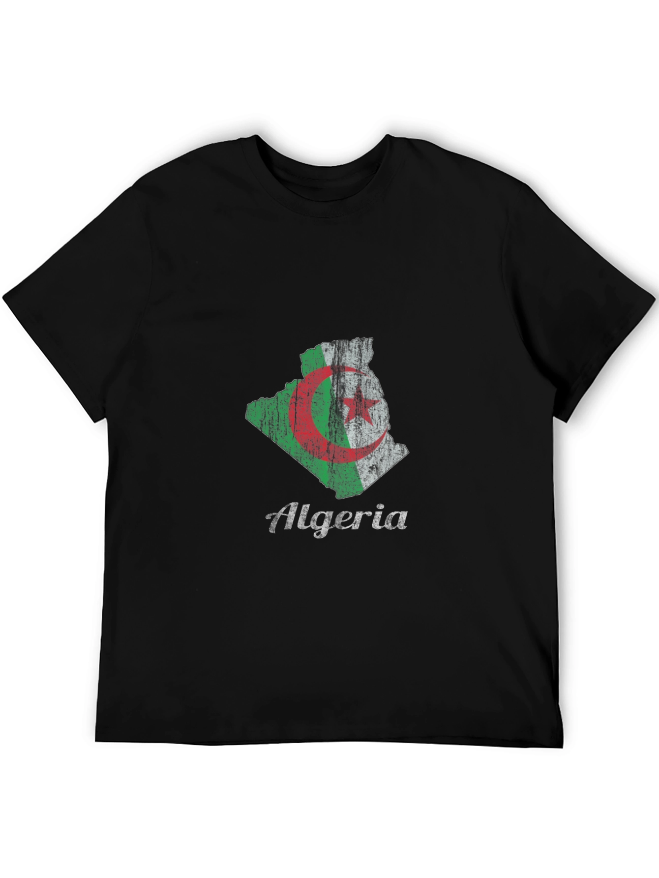 Algeria Flag Map T-Shirt