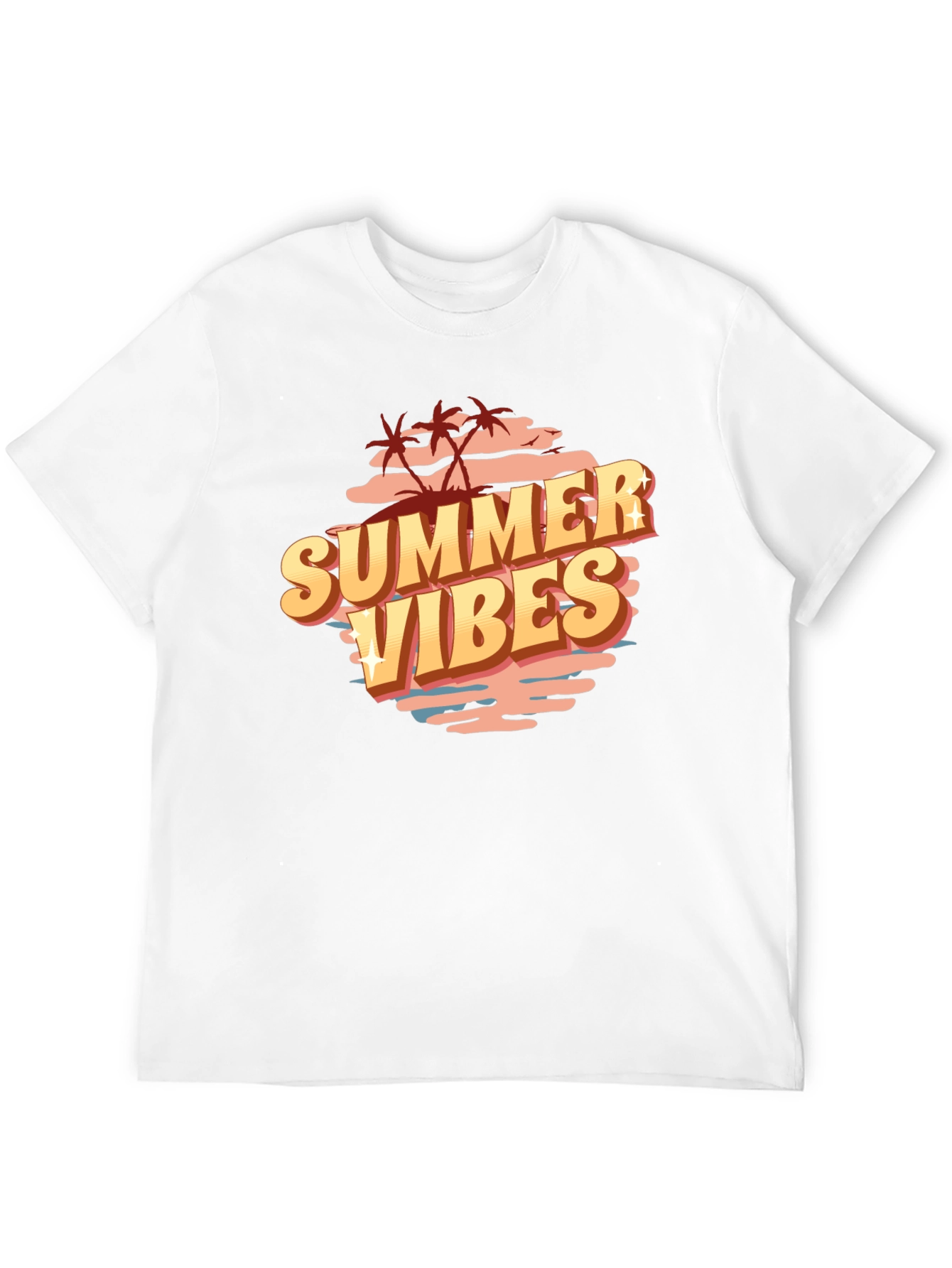 Summer Vibes Graphic Tee - Black