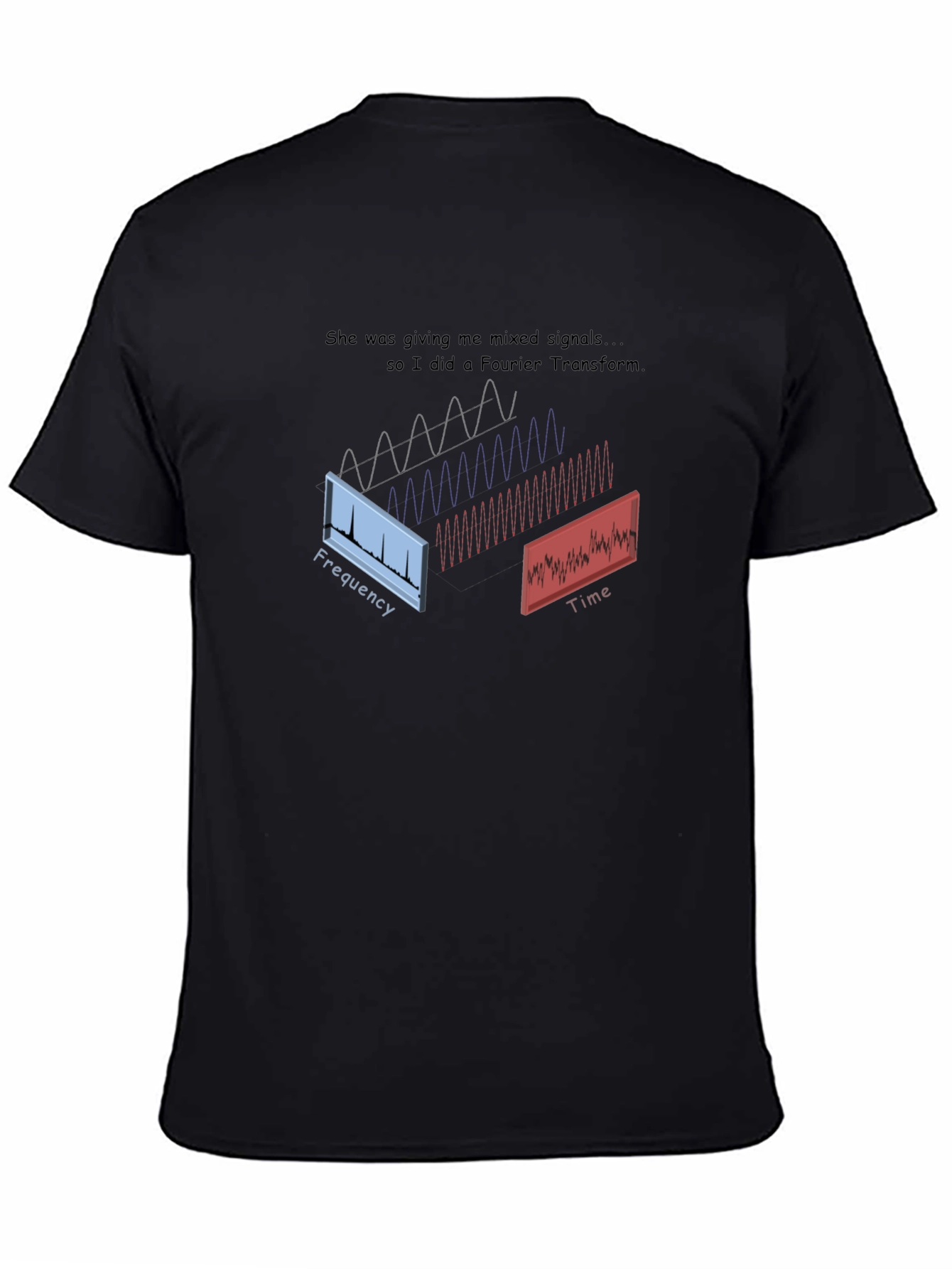 Mixed Signals Fourier Transform Graphic Tee