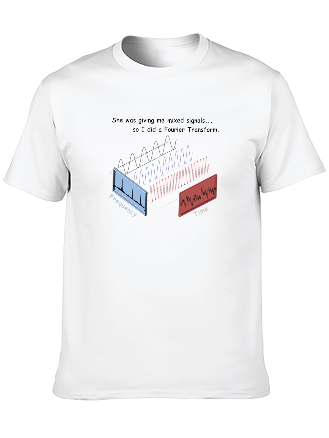 Mixed Signals Fourier Transform Graphic Tee