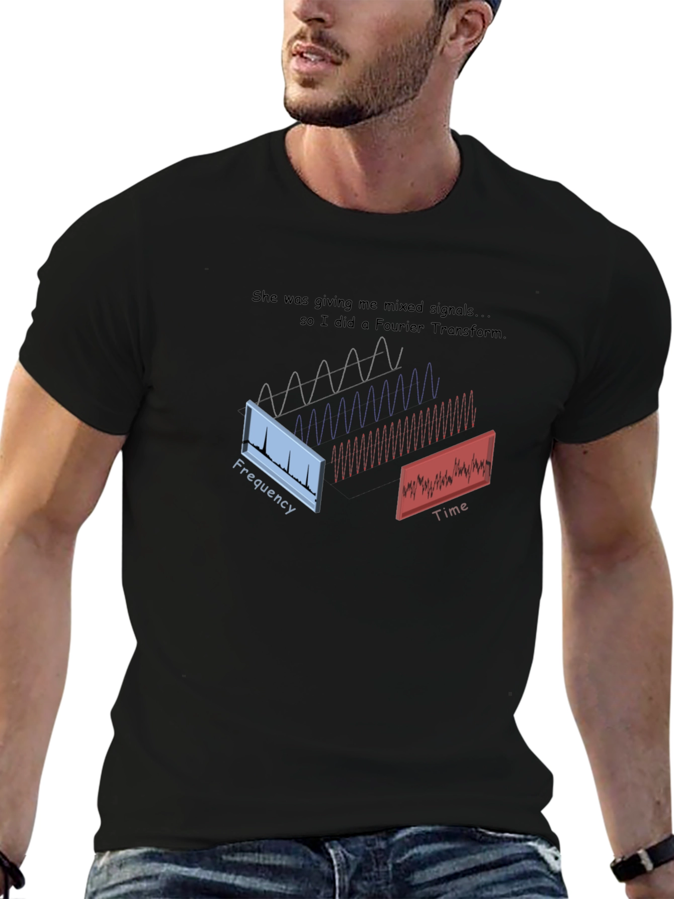 Mixed Signals Fourier Transform Graphic Tee