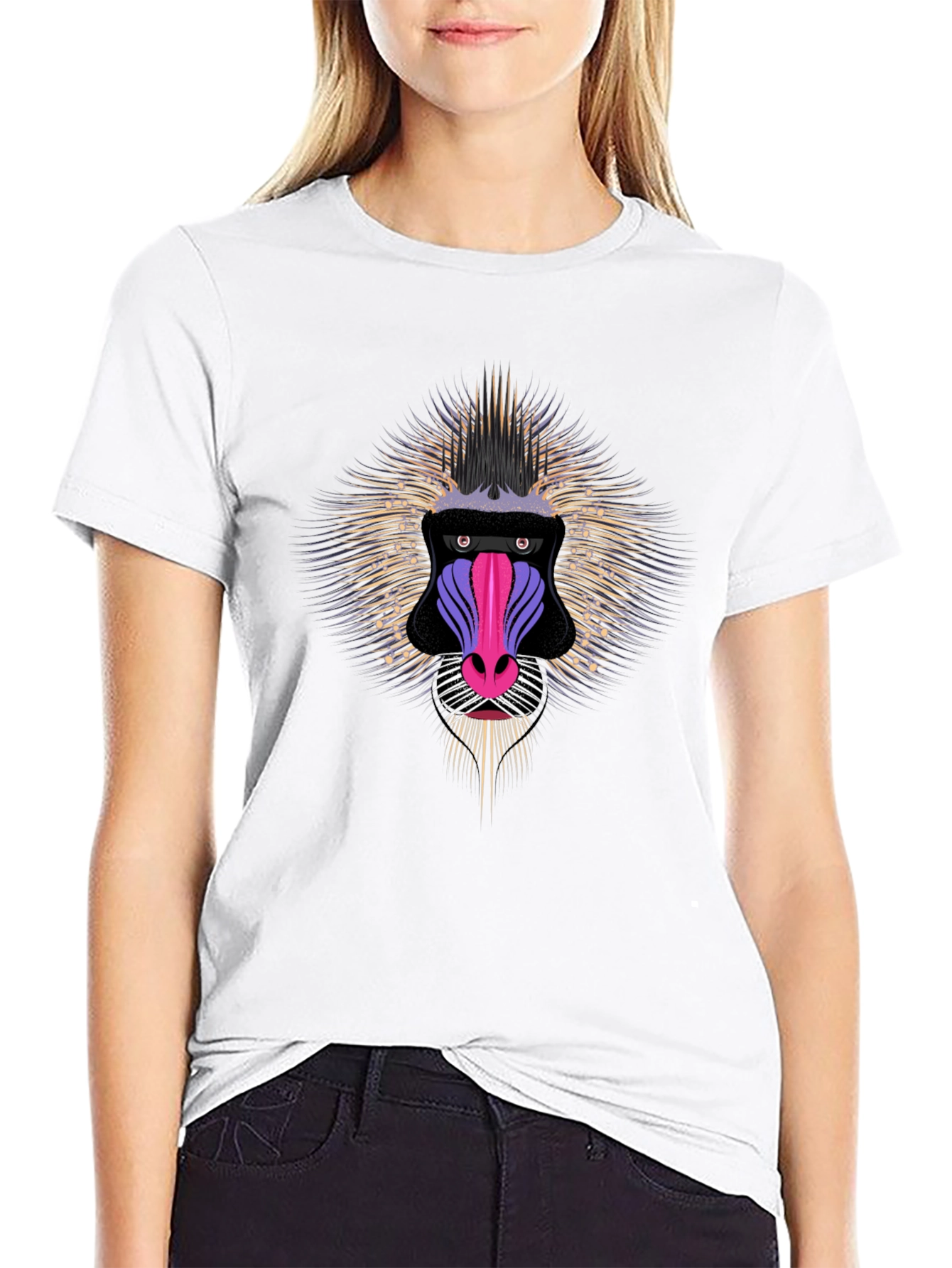 Mandrill Graphic T-Shirt - Bold Animal Design