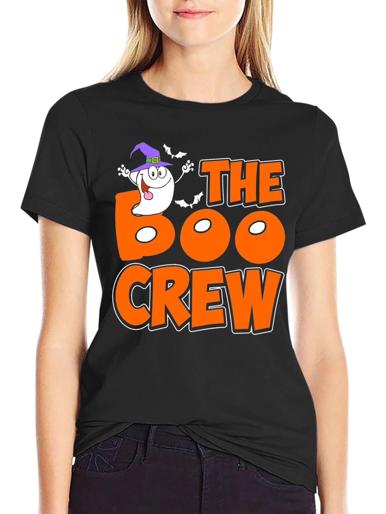 The Boo Crew Halloween Graphic T-Shirt