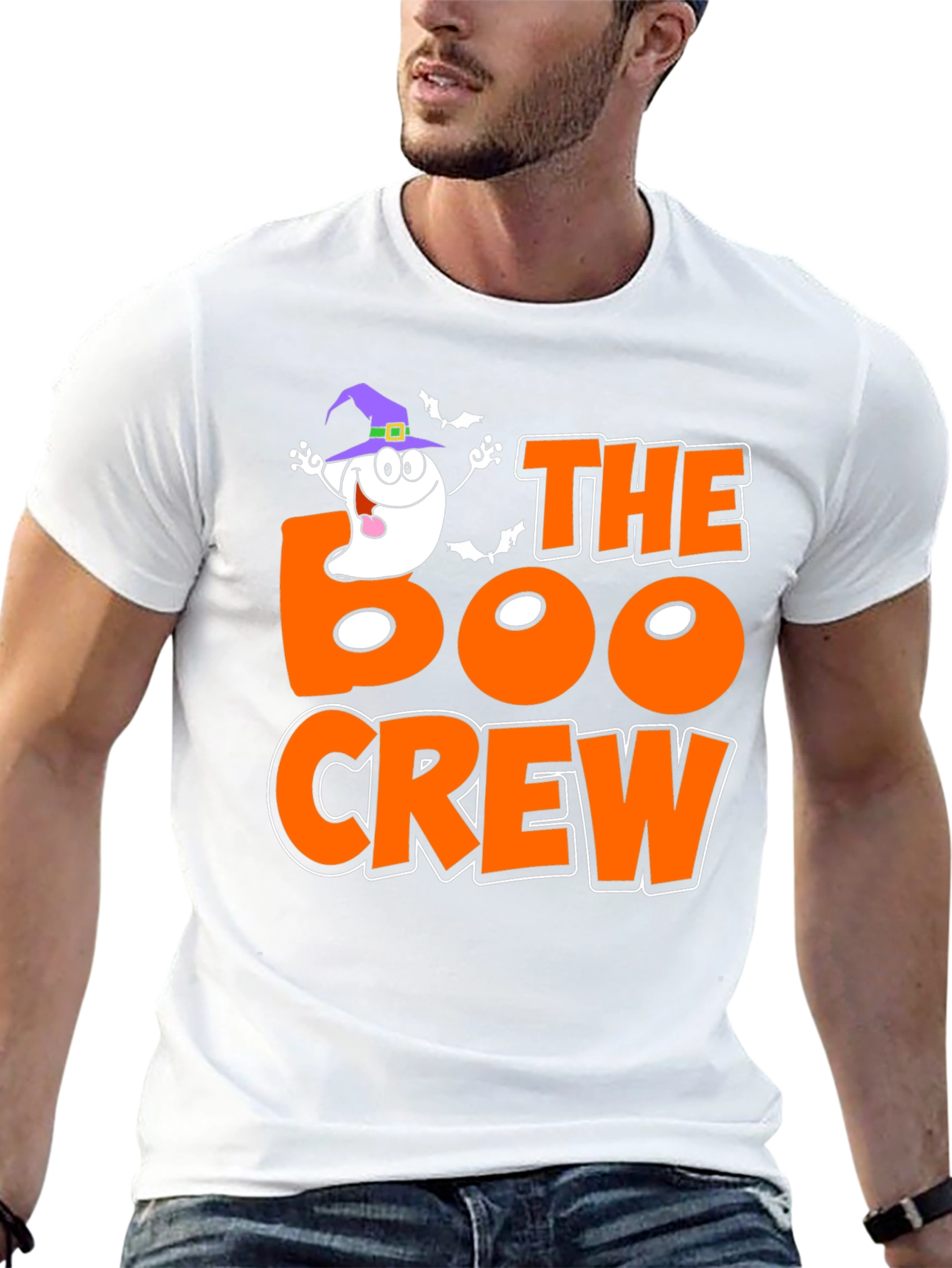 The Boo Crew Halloween Graphic T-Shirt