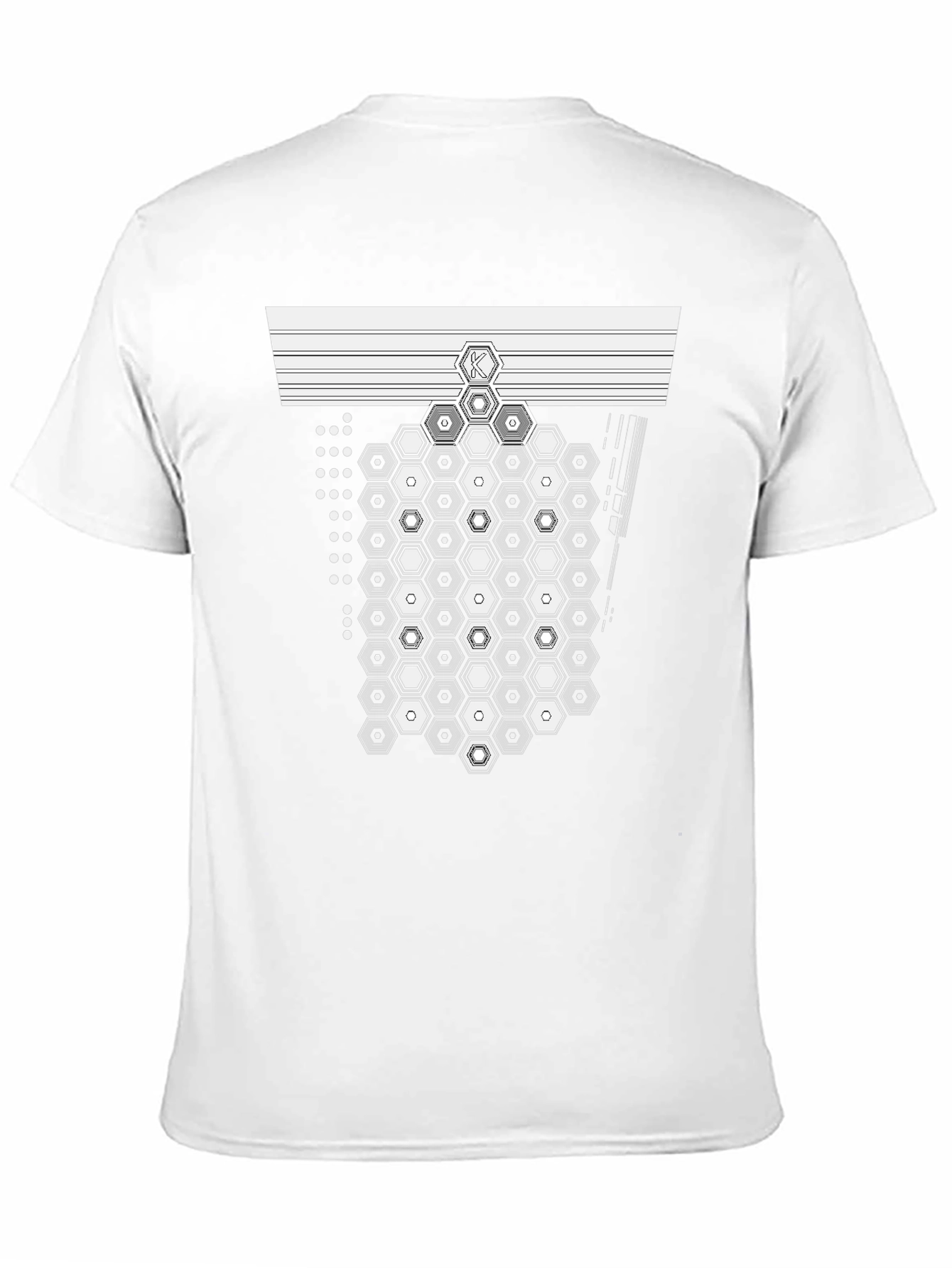 Geometric Hexagon T-Shirt - Modern Design