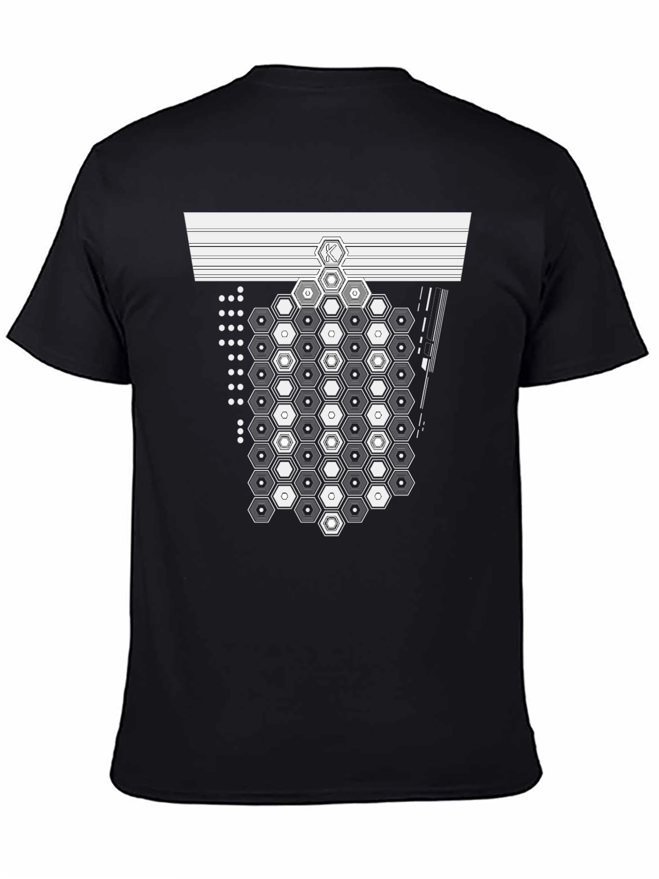 Geometric Hexagon T-Shirt - Modern Design