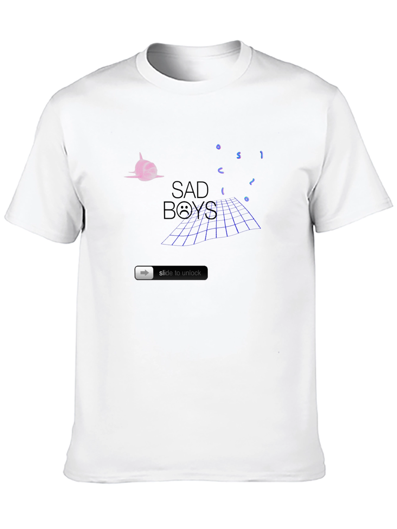 Sad Boys Graphic Print T-Shirt - Black