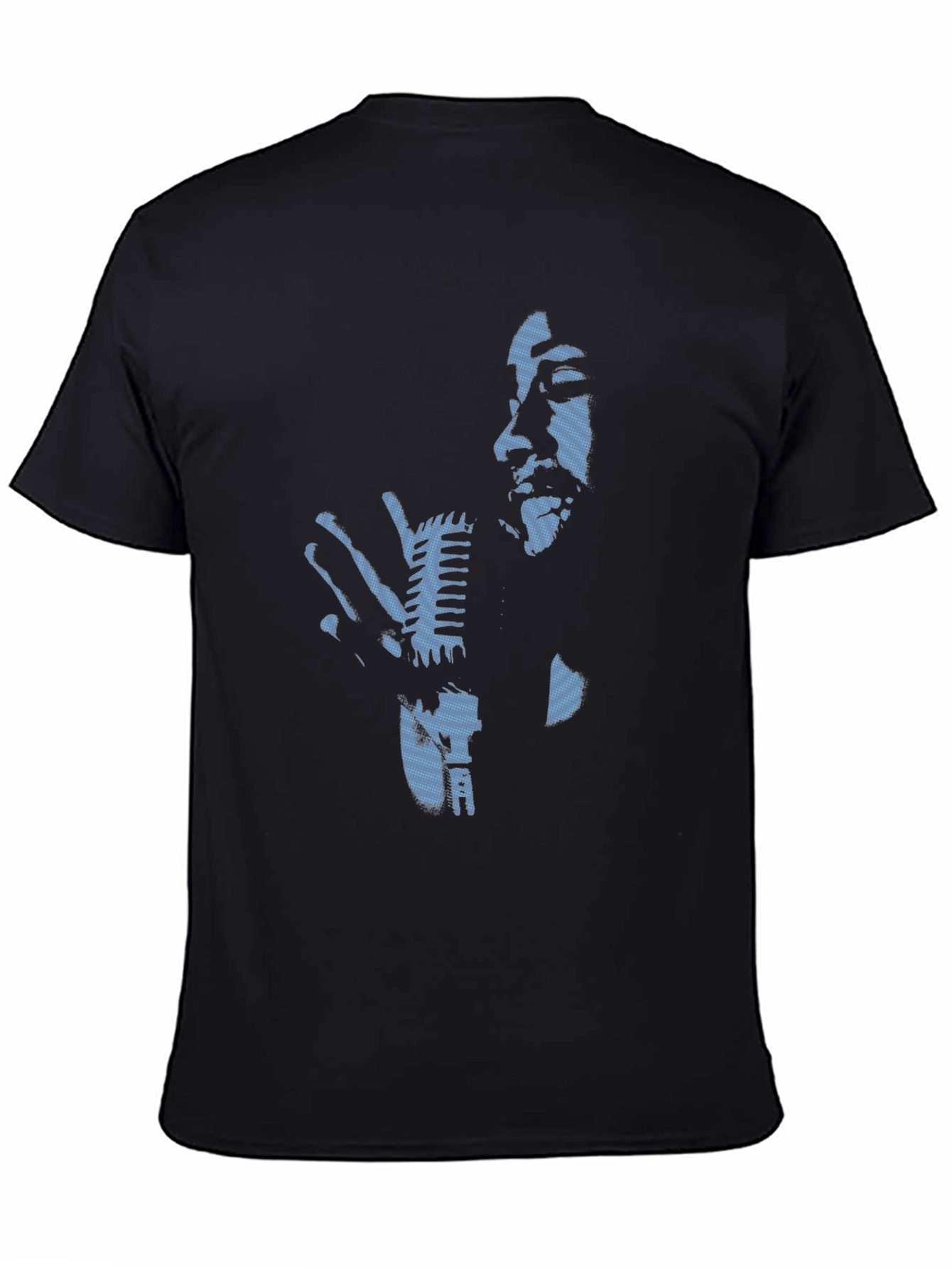 Retro Singer Graphic Black T-Shirt