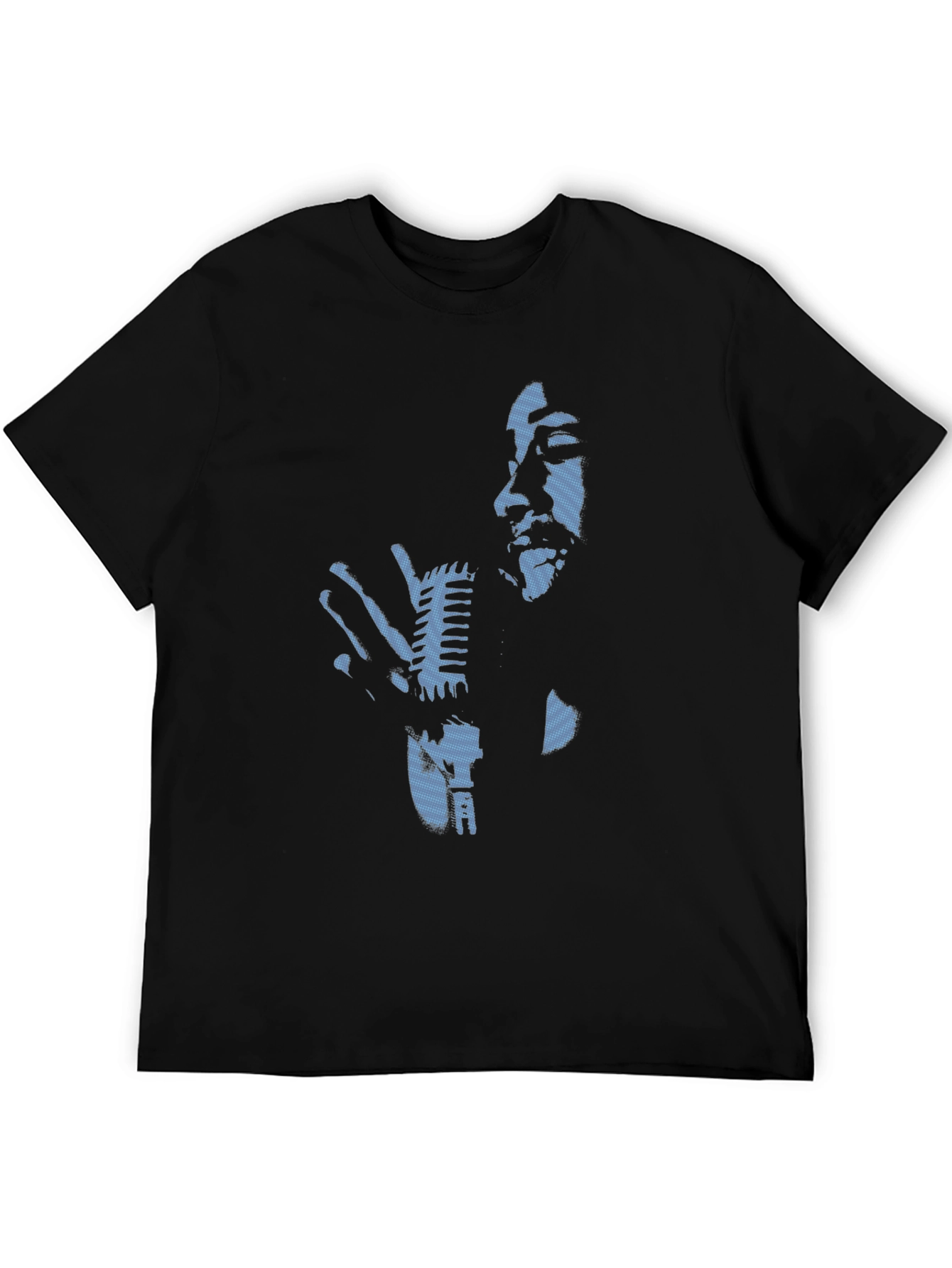 Retro Singer Graphic Black T-Shirt