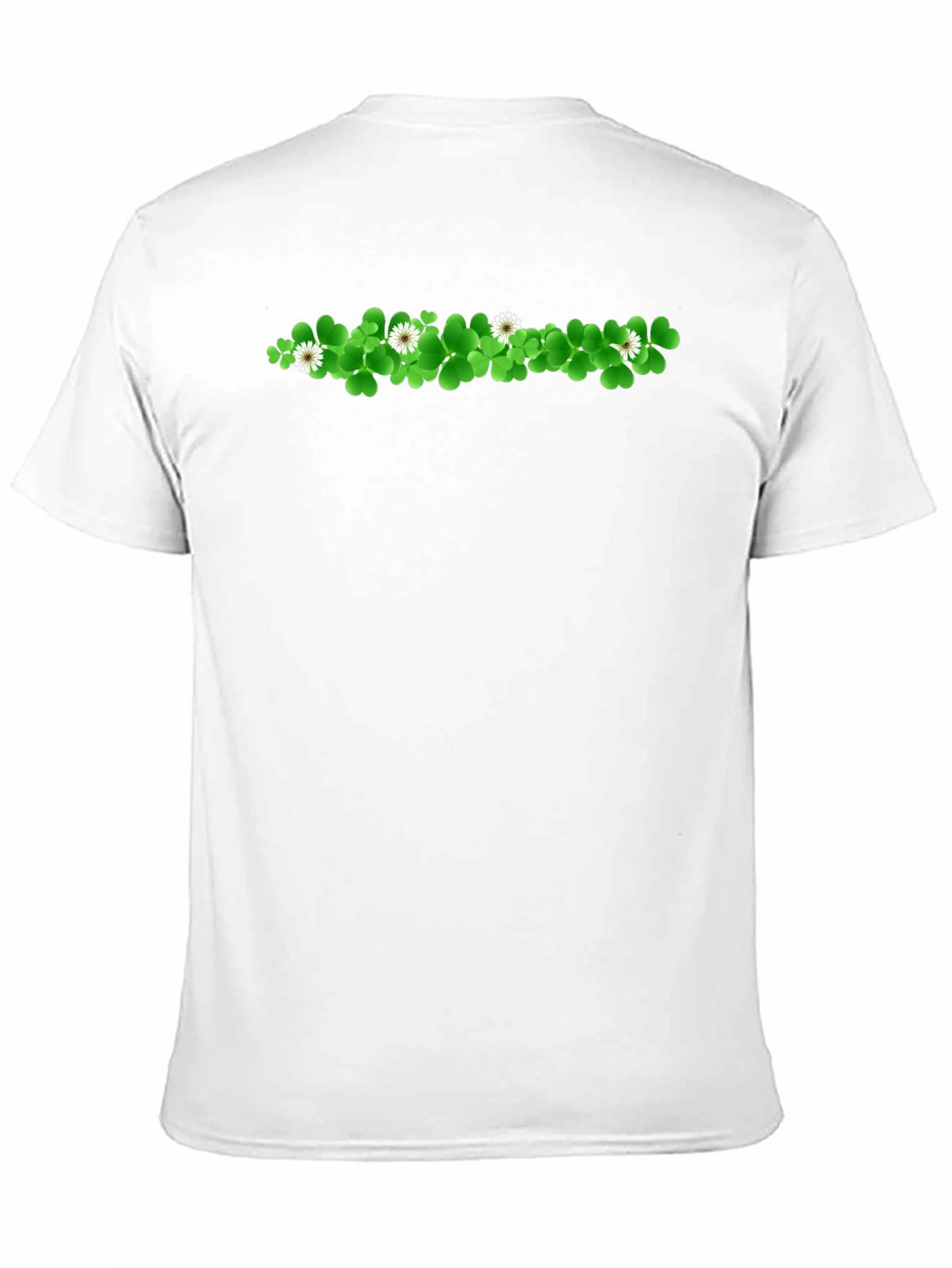 Shamrock & Daisy Graphic Print Black T-Shirt