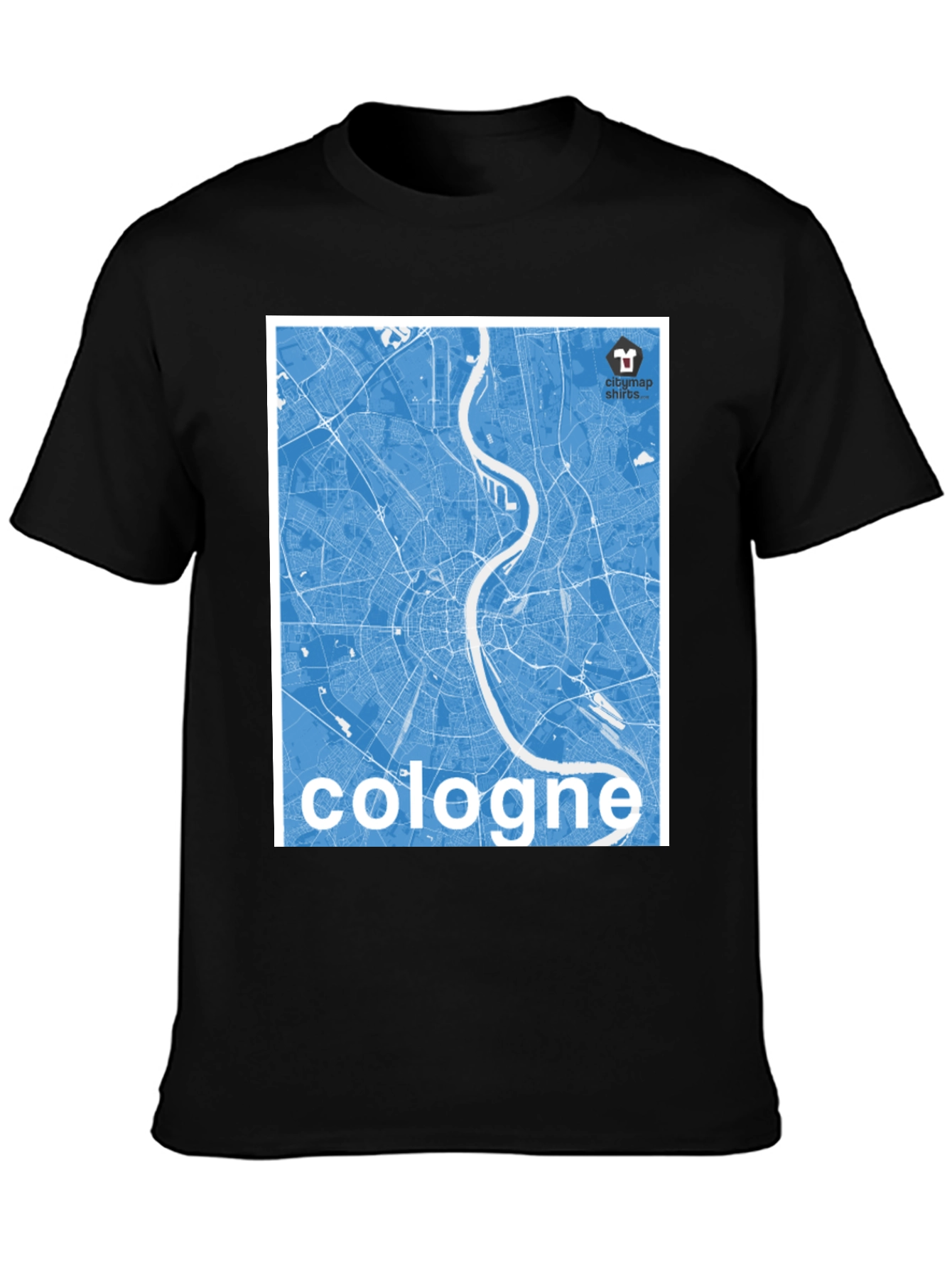 Cologne City Map Graphic Tee - Urban Style