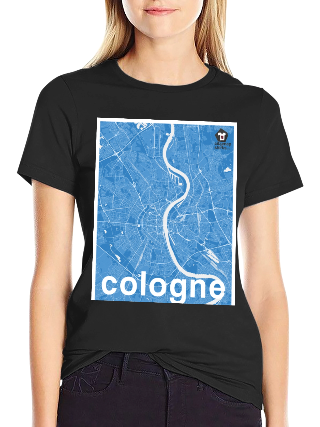 Cologne City Map Graphic Tee - Urban Style