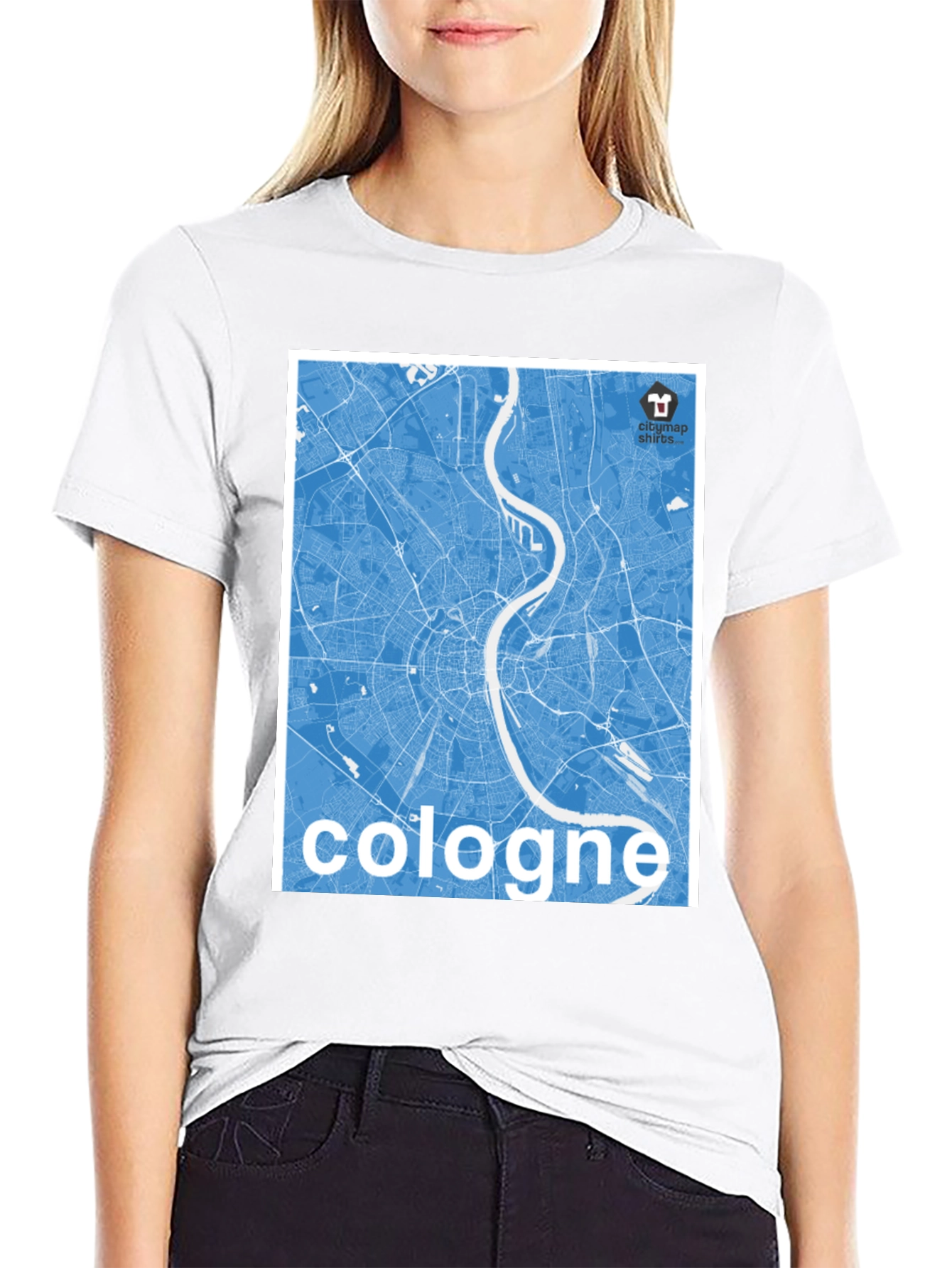 Cologne City Map Graphic Tee - Urban Style