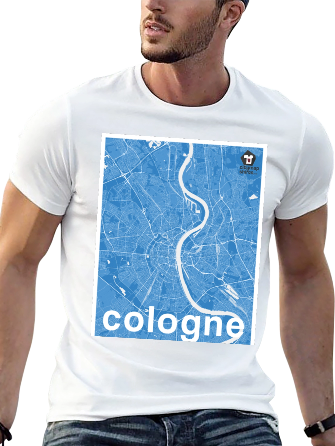 Cologne City Map Graphic Tee - Urban Style