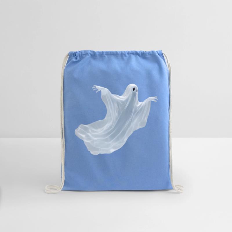 A close-up image of a ghost.