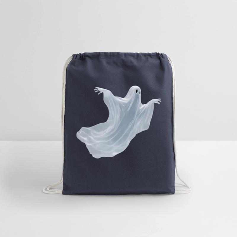 A close-up image of a ghost.