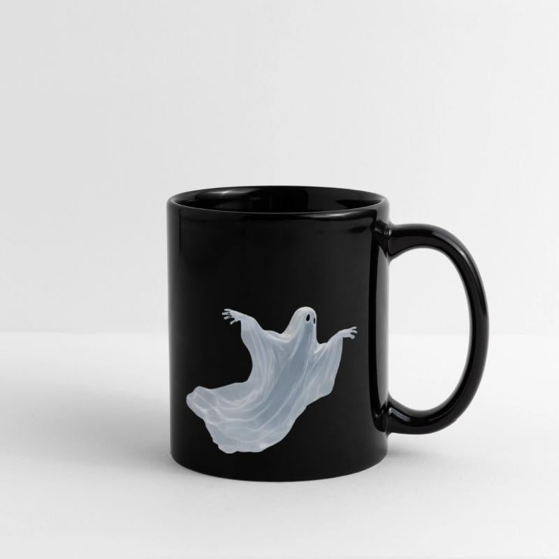 A close-up image of a ghost.