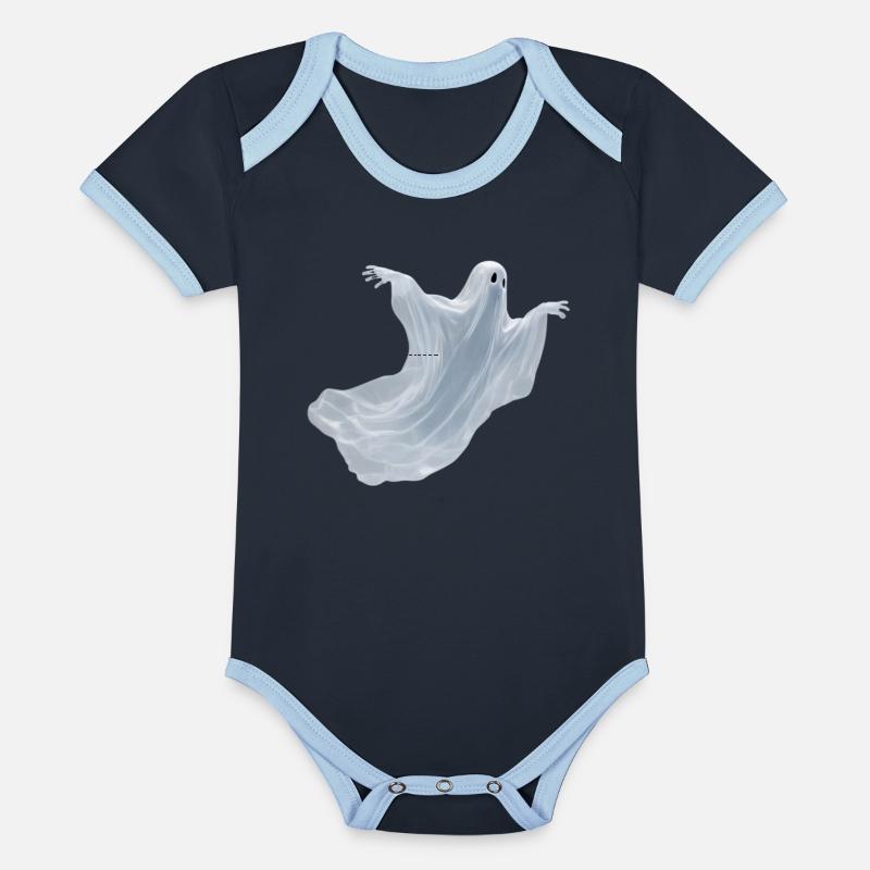 A close-up image of a ghost.