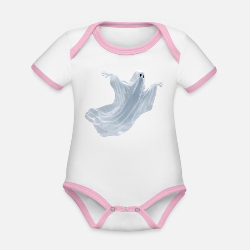 A close-up image of a ghost.