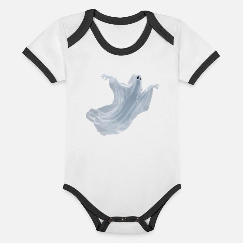 A close-up image of a ghost.