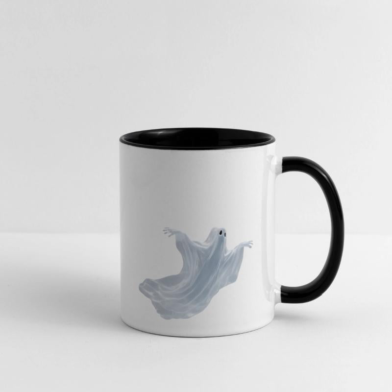 A close-up image of a ghost.