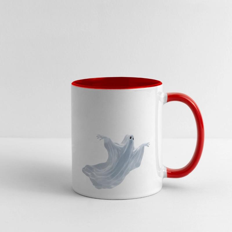 A close-up image of a ghost.