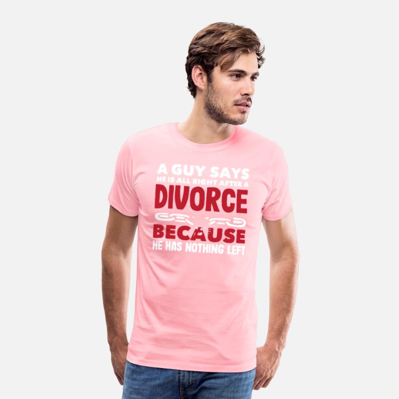 A Guy Says He Is All Right After A Divorce