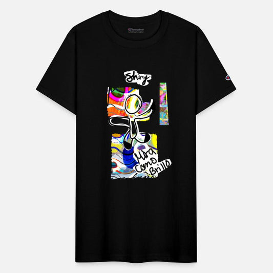 A shiny and funky person