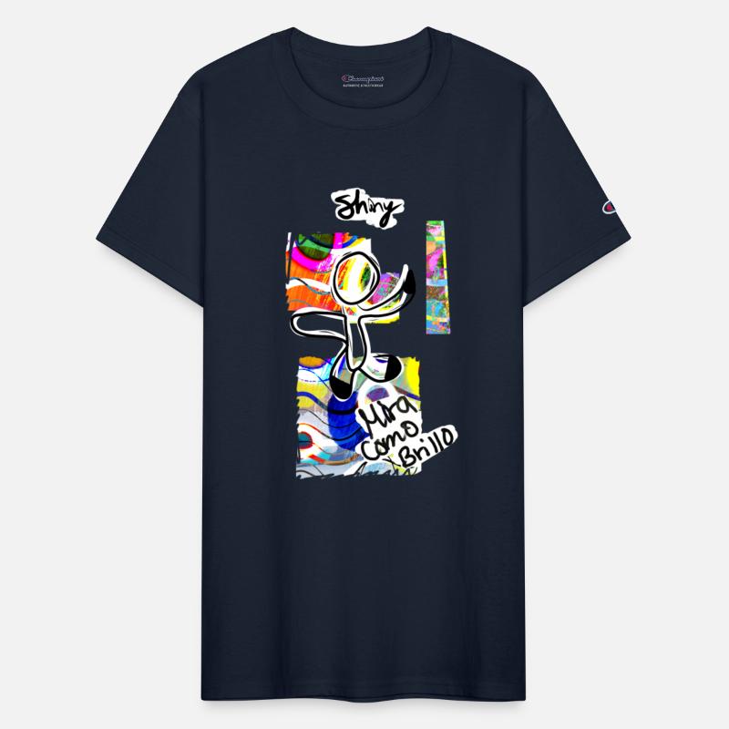 A shiny and funky person