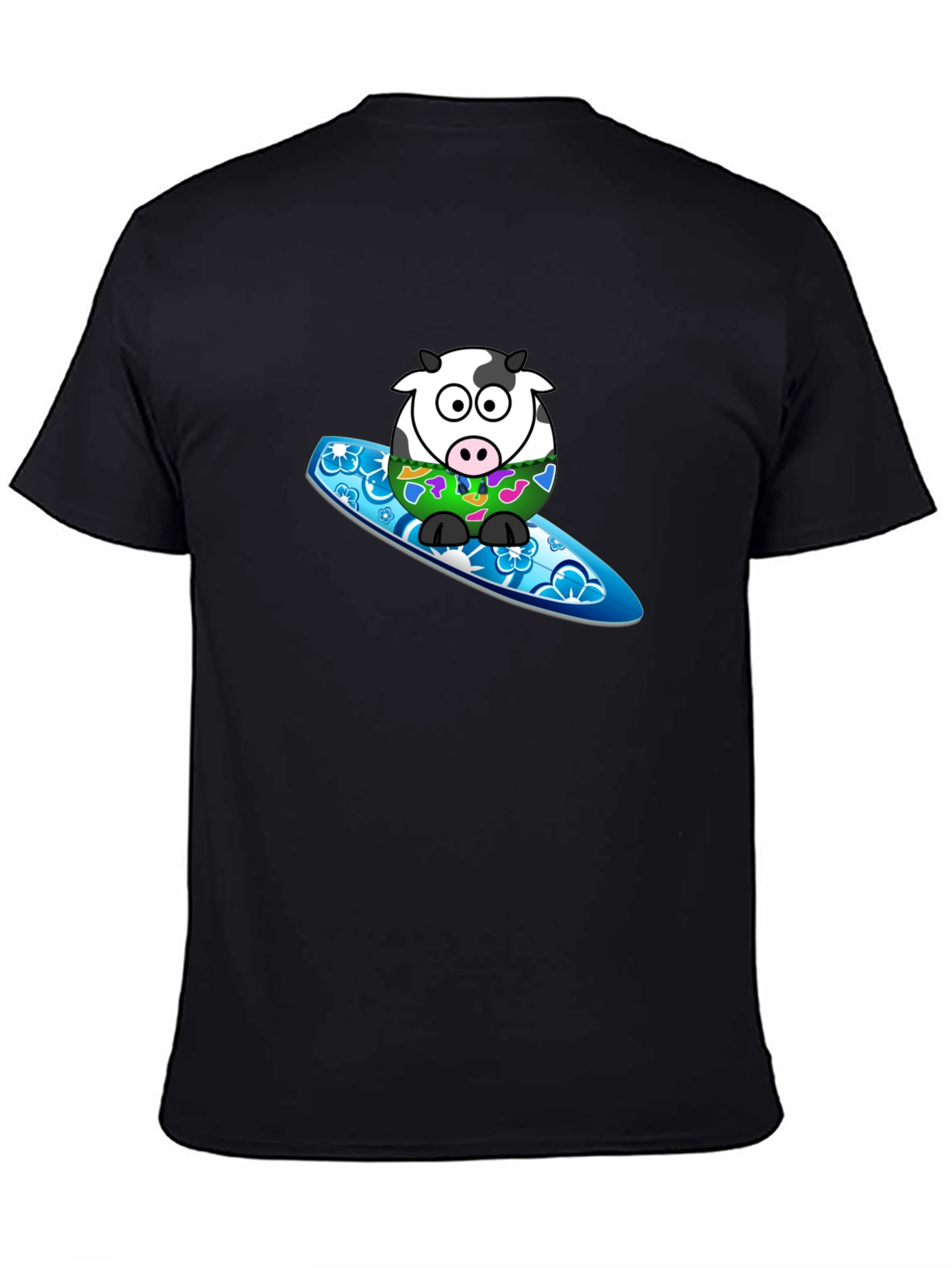 Surfing Cow Graphic T-Shirt