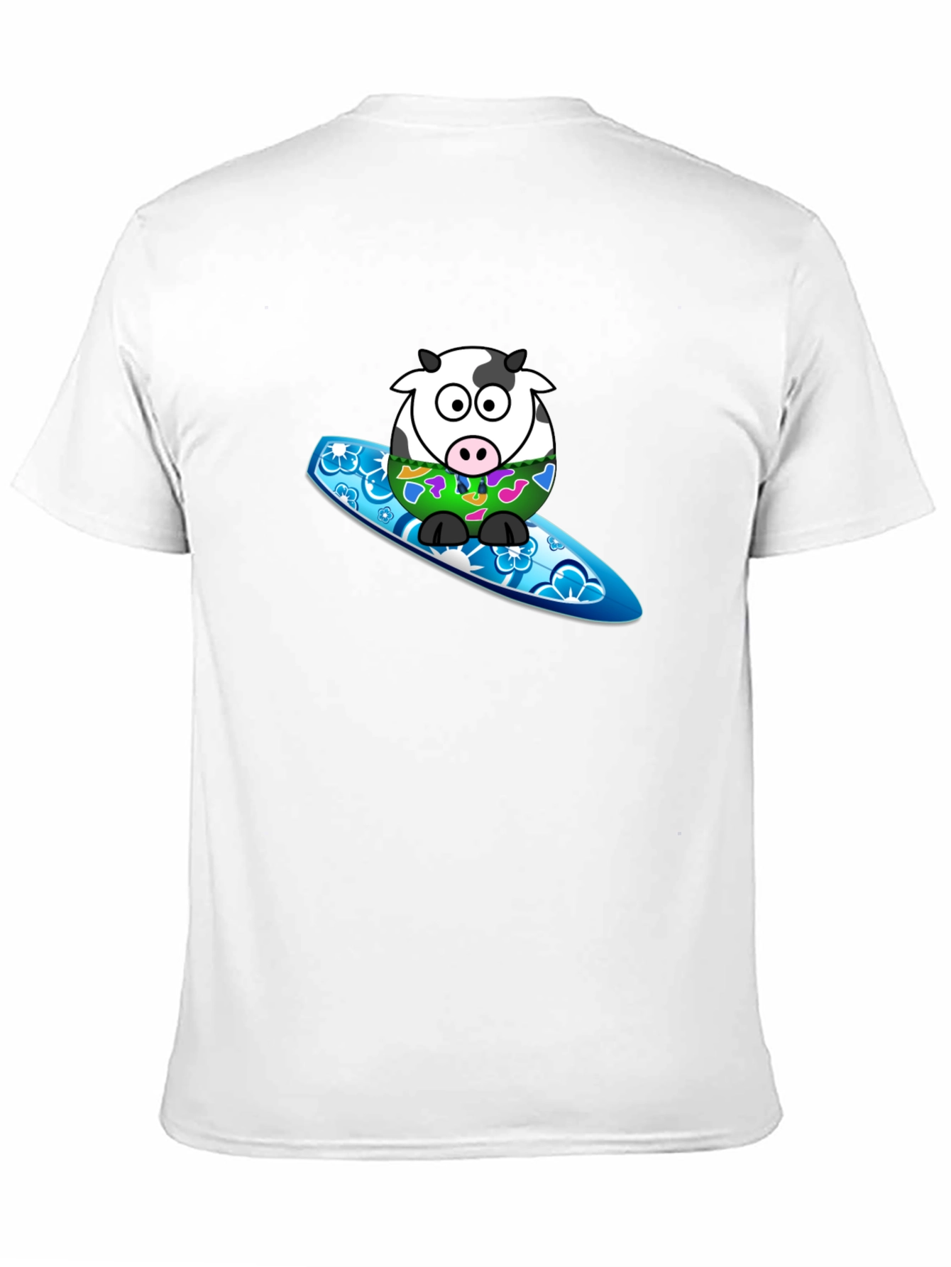 Surfing Cow Graphic T-Shirt