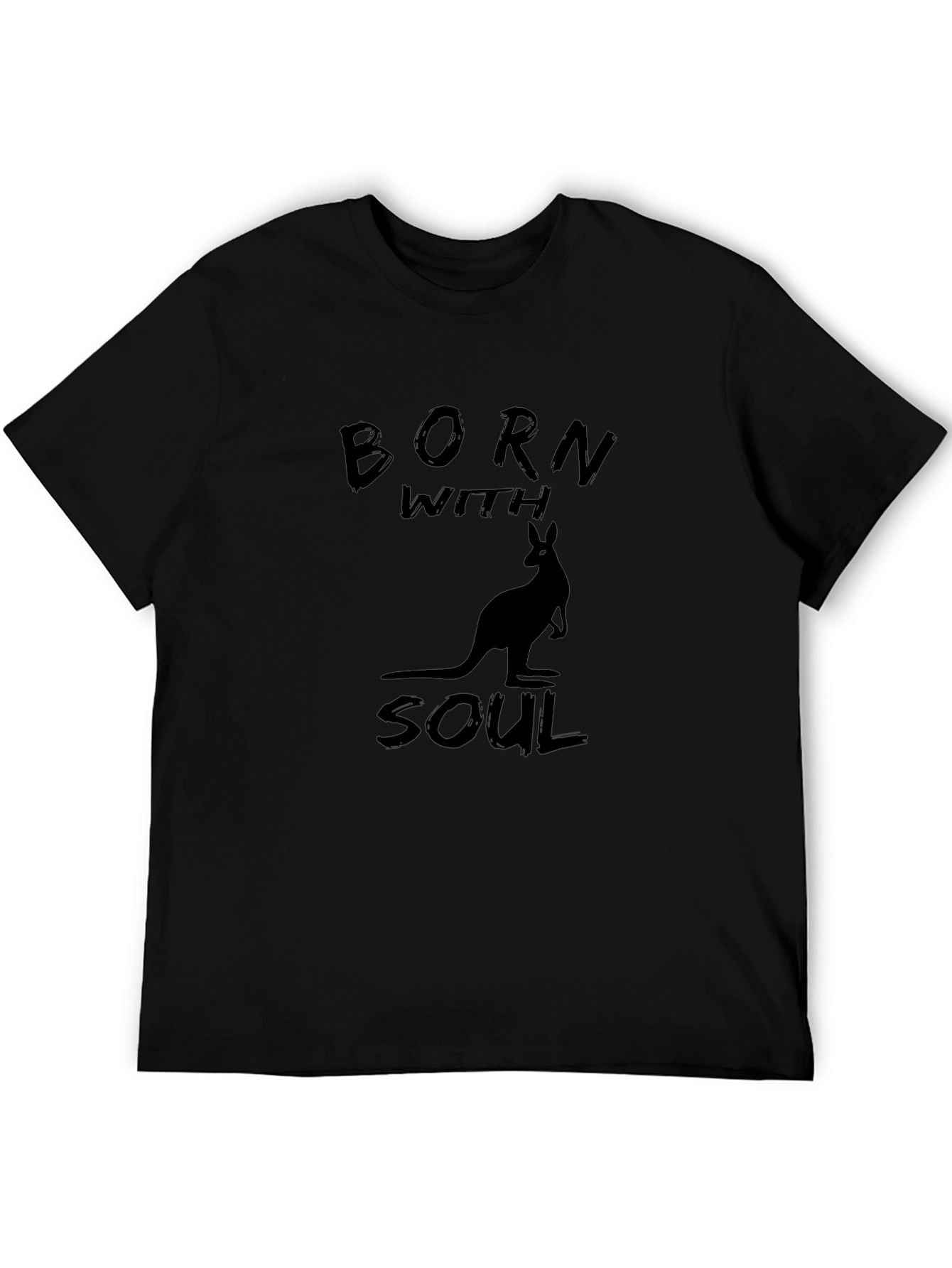 Born With Soul Black Graphic Tee