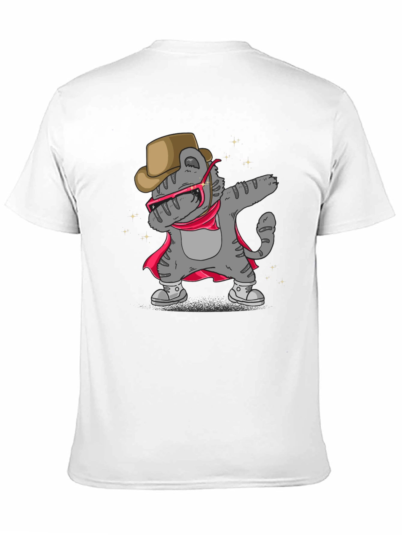Dabbing Cat Cowboy T-Shirt